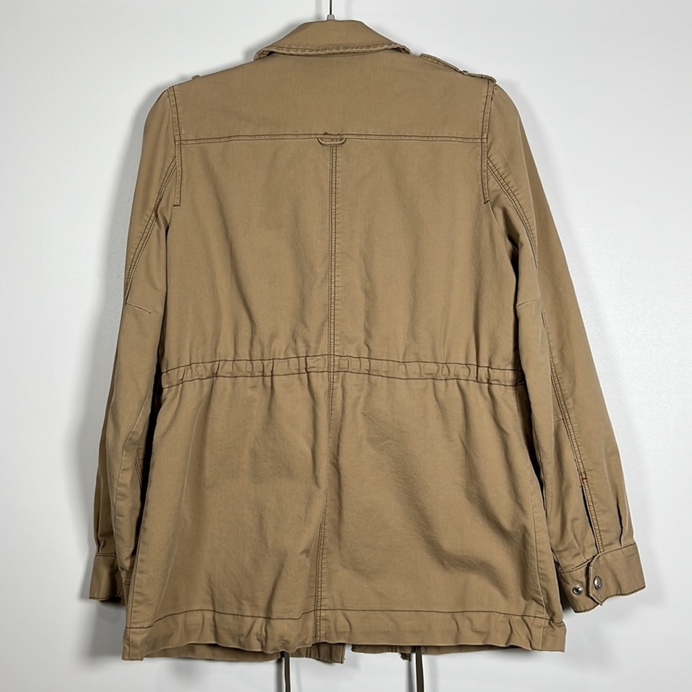 Khaki Tan Utility Cargo Field Jacket Size Medium G1 Basic Goods - Picture 5 of 15